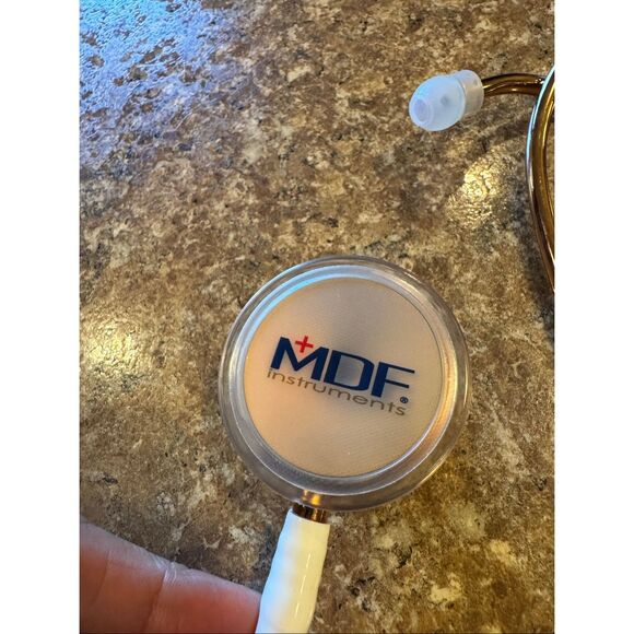MDF instruments dual head stethoscope rose gold/white - Picture 3 of 4